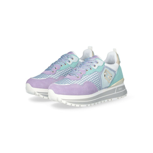 Liu-Jo sneaker maxi wonder paars/lichtbl SS25