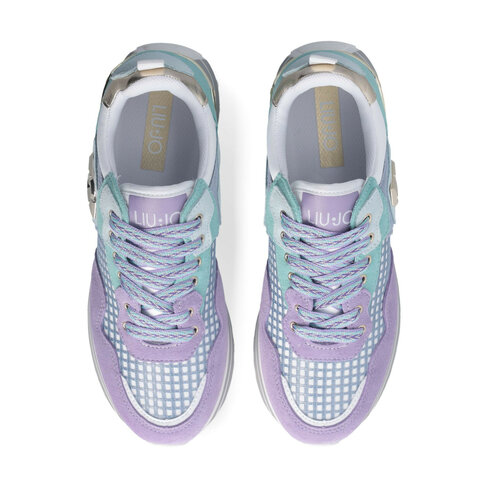 Liu-Jo sneaker maxi wonder paars/lichtbl SS25