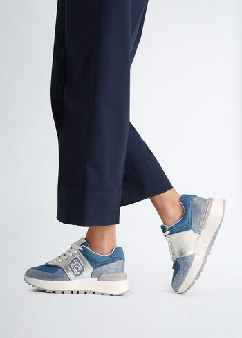 Liu-Jo sneaker amazing met strass steentjes denim SS25