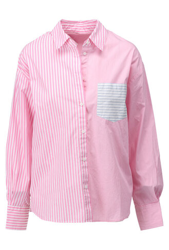 K-Design bloes gestreept pink mix SS25