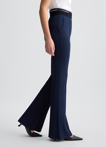Liu-Jo broek jersey lungo blue foncé SS25