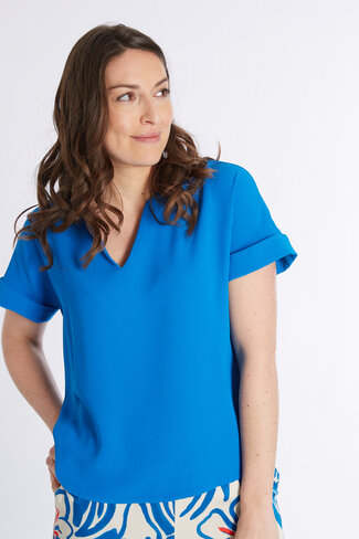 Comme Ca blouse Corinne cobalt SS25