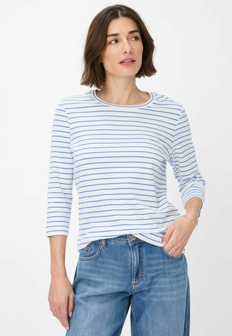 Brax pull Cira blauw gestreept SS25