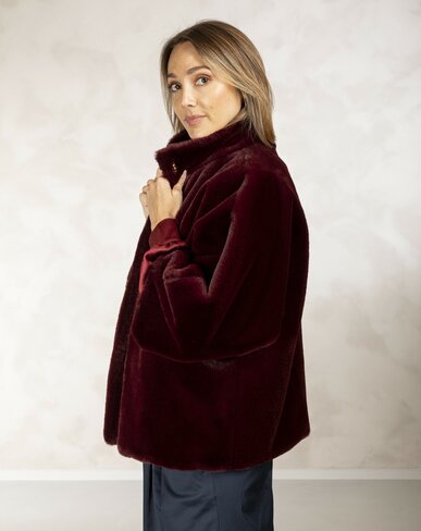 Due Amanti jacket Furkim burgundy FW25