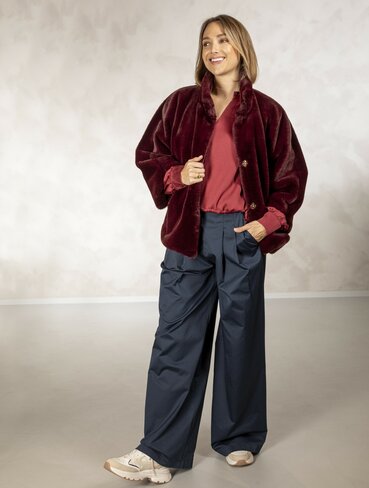 Due Amanti jacket Furkim burgundy FW25