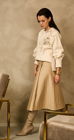 Due Amanti rok Samantha beige overlap FW25