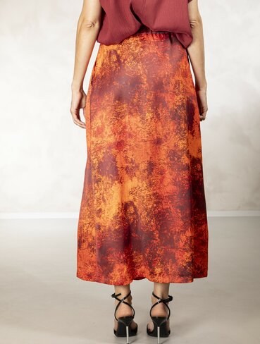 Due Amanti lange rok Tessa vulcano printed FW25