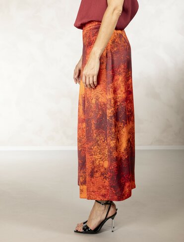 Due Amanti lange rok Tessa vulcano printed FW25