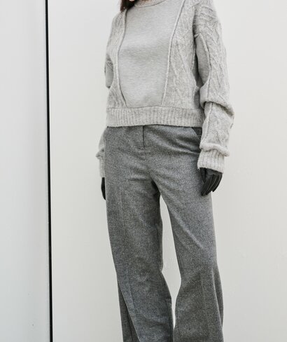 Due Amanti broek Lipsy medium grey wide FW25