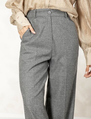 Due Amanti broek Lipsy medium grey wide FW25