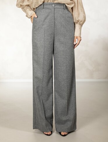 Due Amanti broek Lipsy medium grey wide FW25