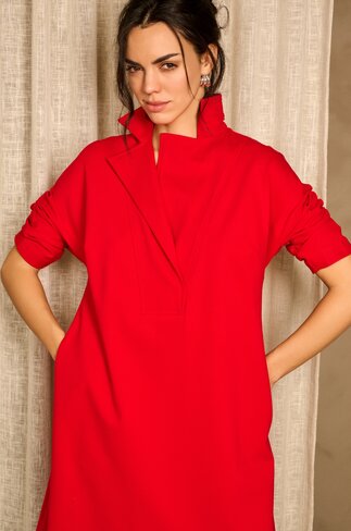 Due Amanti kleed Wertu goji red FW25