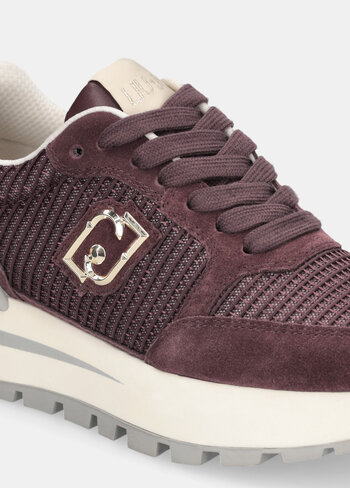 Liu-Jo sneaker amazing 25 cow suede burgundy FW25