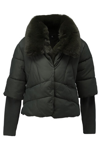 K-Design jas puffer met bont climbing ivy FW25