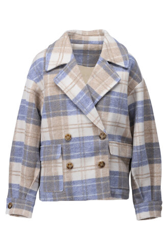 K-Design jas tartan beige FW25