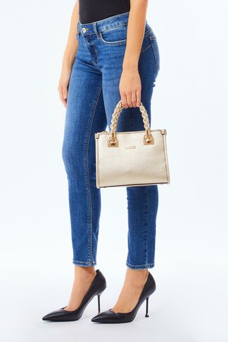 Liu-Jo handtas satchel light gold FW25
