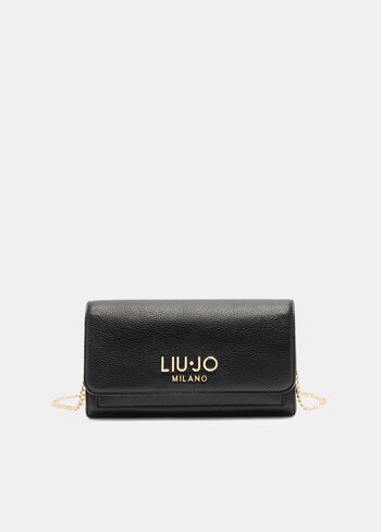 Liu-Jo portemonnee bifold XL chain nero FW25