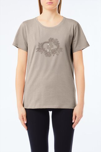 Liu-Jo t-shirt m/c champagne flow FW25