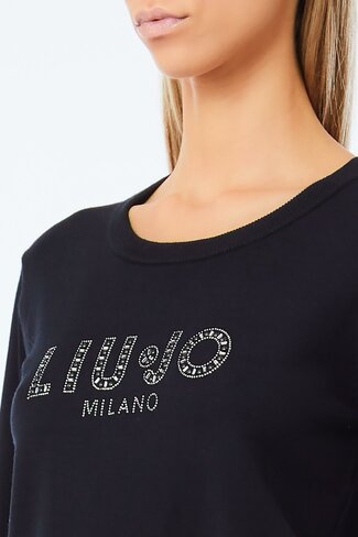Liu-Jo pull maglia chiusa nero FW25