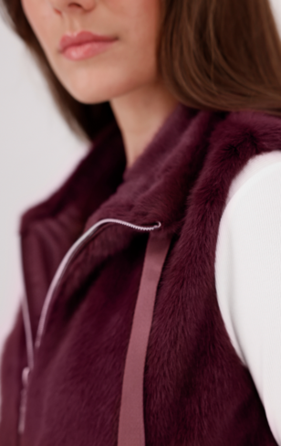 Monari bodywarmer bordeaux FW25
