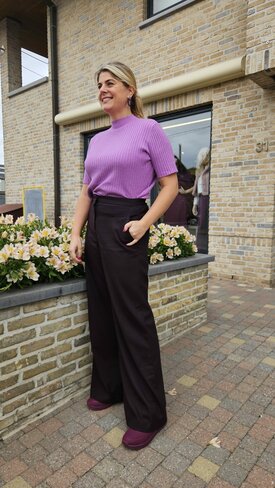 Rinascimento pull mm korte mouw pink FW25