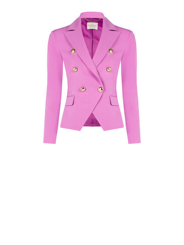 Rinascimento blazer doppiopetto rosa orchidea FW25