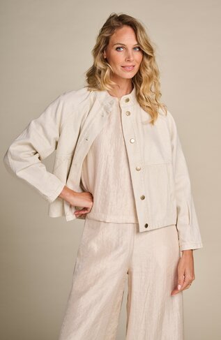 Due Amanti jacket Place butter gold SS26