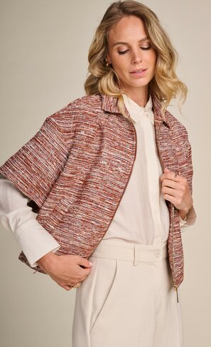 Due Amanti jacket Ralph chanel Rust SS26