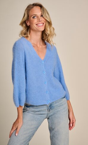 Due Amanti pull Quill-lily blue SS26