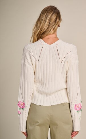 Due Amanti pull Vinny off-white SS26