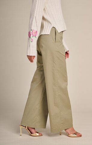 Due Amanti broek Carlas foilage SS26