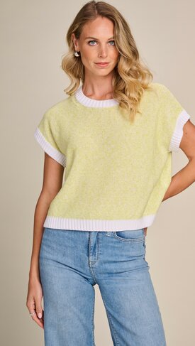 Due Amanti pull korte mouw Missou acid lemon SS26