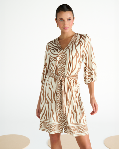 K-Design jurk met design streep SS26