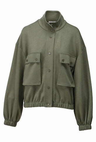 K-Design jas met zakjes deep lichen green SS26