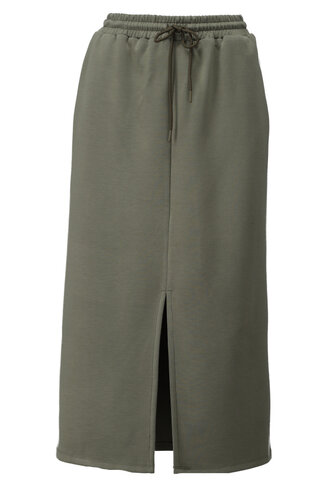 K-Design rok met split deep lichen green SS26