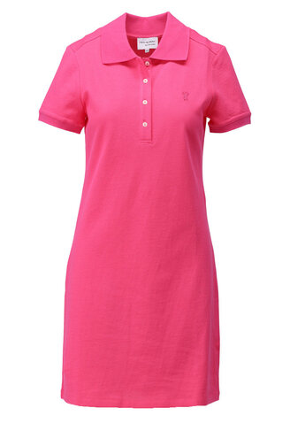 K-Design polo jurk met korte mouwen carmine rose SS26