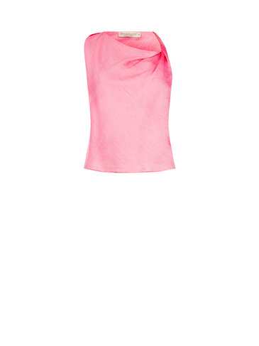 Rinascimento top canotta pink mouwloos SS26