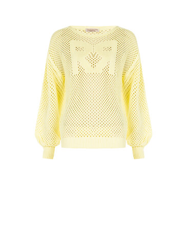 Rinascimento pull gaatjes pale yellow SS26