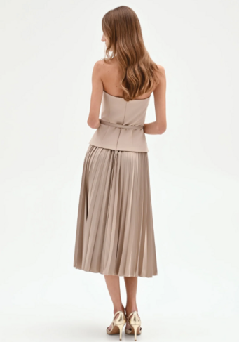 Rinascimento bustier kleed turtledove SS26