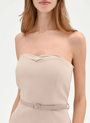 Rinascimento bustier kleed turtledove SS26