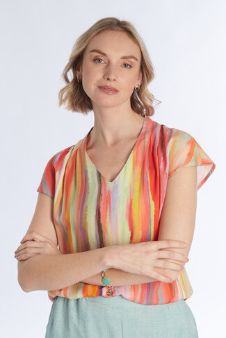 Comme Ca bloes Monique multistripe SS26