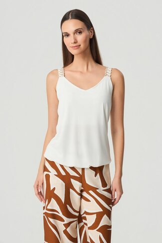 Batida top 2415 ecru SS26