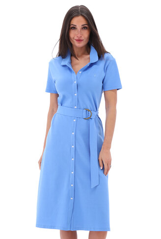 K-Design jurk midi polo met knoopjes marina SS26