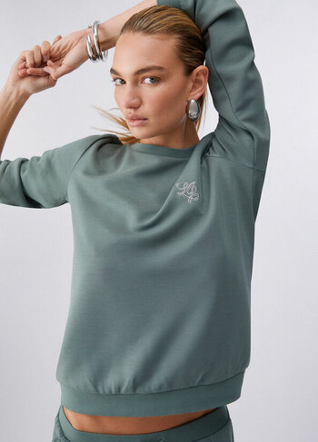 Liu-Jo sweatshirt logo military SS26
