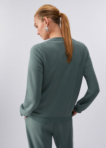 Liu-Jo sweatshirt logo military SS26