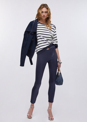 Liu-Jo sweater gestreept blauw milk SS26