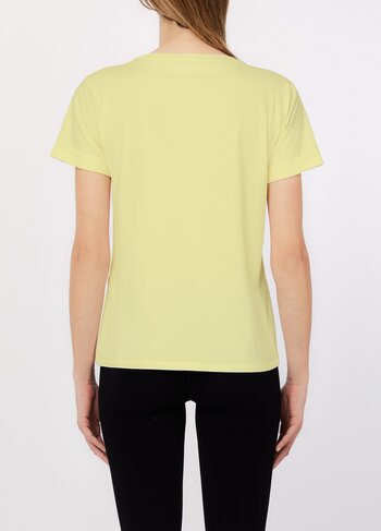 Liu-Jo t-shirt jasmine bloem geel SS26