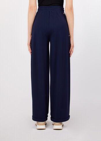 Liu-Jo broek lungo night blue sky SS26