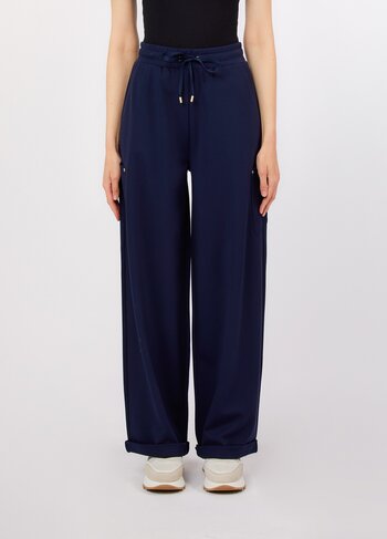 Liu-Jo broek lungo night blue sky SS26