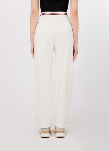 Liu-Jo broek jersey lungo white milk SS26